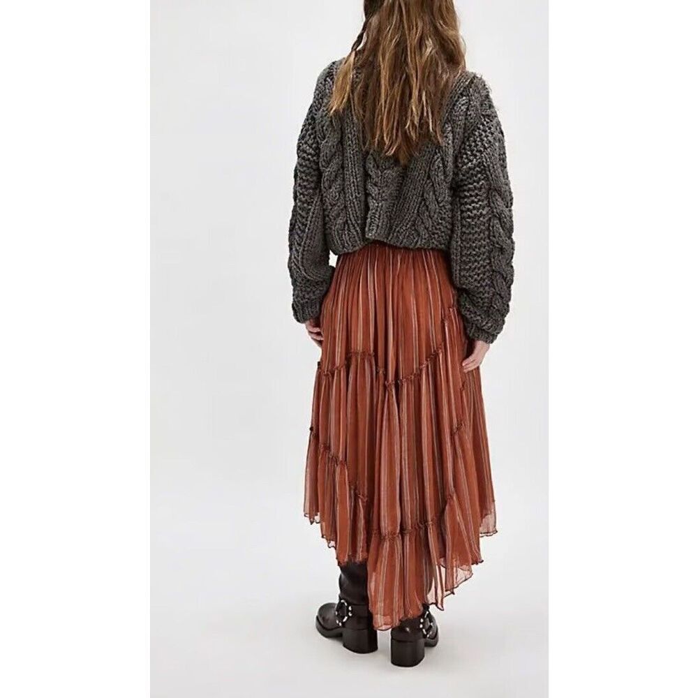Free People FP One Ember Printed Midi Skirt $145 - Picture 4 of 7
